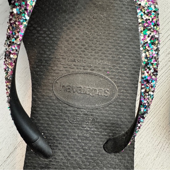 Havaianas Multicolor Glitter Sandals 39-40 - Picture 2 of 4